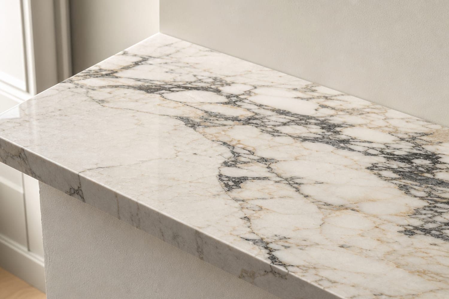 Îlot central en quartzite Sea Pearl, cuisine ouverte loft