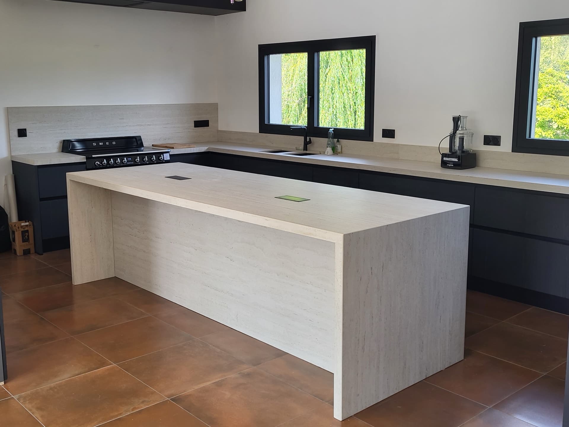 Cuisine en pierre naturelle