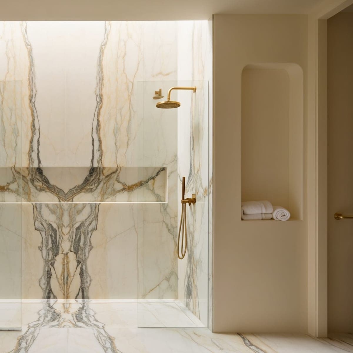 Voir les revêtements en marbre pour paroi de douche